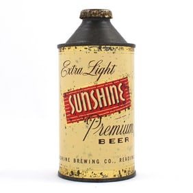 Sunshine Extra Light Premium Beer Cone Top 186-14