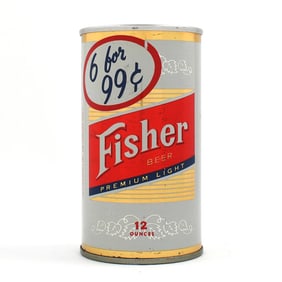 Fisher Light Beer Tab Top 6 FOR 99 LUCKY 65-6