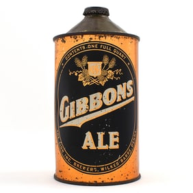 Gibbons Ale Quart Cone Top 210-2