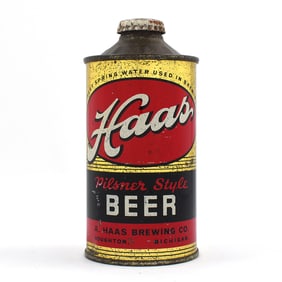 Haas Pilsner Style Beer Cone Top 168-9