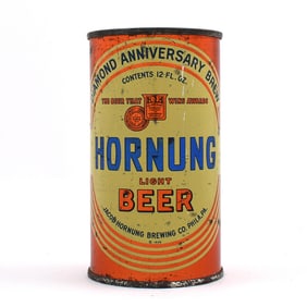 Hornung Diamond Anniv Beer Instructional Flat Top NON-IRTP VA TAX LID CLEAN 83-39 OI 424