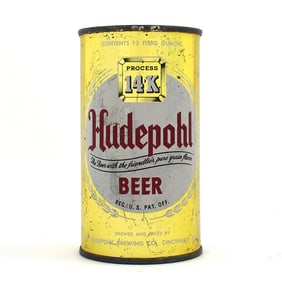 Hudepohl 14k Process Beer Flat Top 84-15