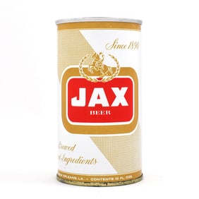 JAX Beer ZIP Top 83-1 VANITY BOTTOM LID OPENED