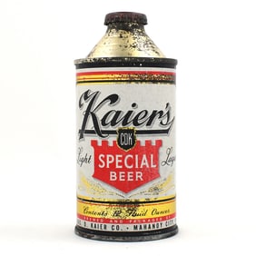 Kaiers Light Lager Special Beer Cone Top CROWN 170-20