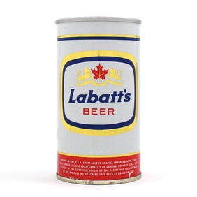 Labatts Beer ZIP Top 87-3 EXCELLENT Bottom Opened