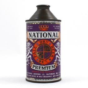National Premium Pale Dry Beer Cone Top 175-1