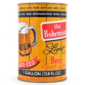 Old Bohemian Light Beer Gallon 246-2 MINTY