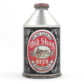 Old Shay De Luxe Beer Crowntainer 197-28 CLEAN