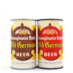 Pennsylvania Dutch Old German Beer Flat Tops Lot of 2
