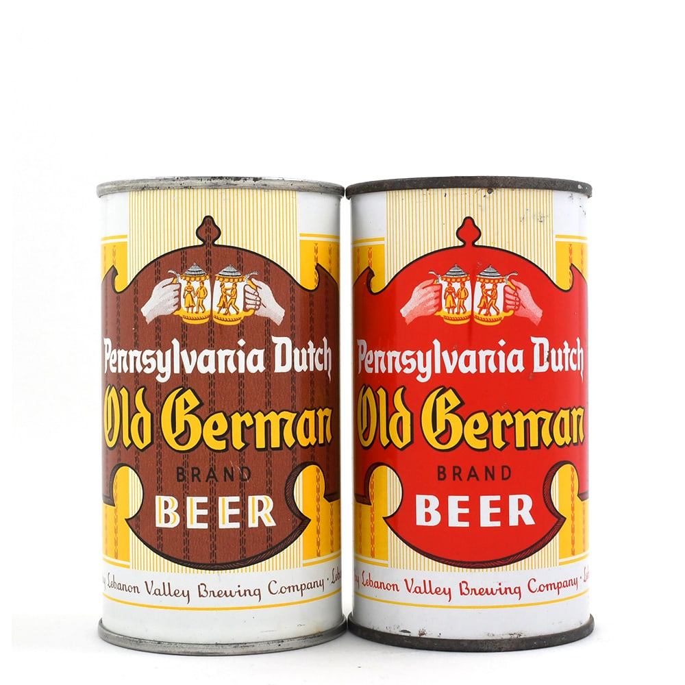 Pennsylvania Dutch Old German Beer Flat Tops Lot of 2 (1 of 6)
