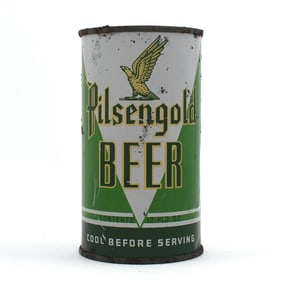 Pilsengold Beer Instructional Flat Top BATTLESHIP GRAY RARE 116-1 OI 684