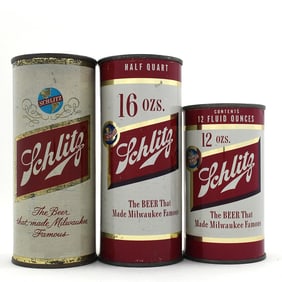 Schlitz Flat Tops Lot of 3