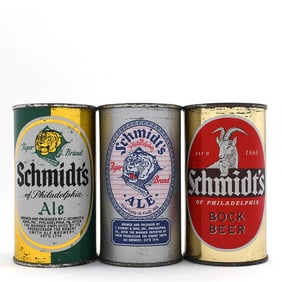 Schmidts Flat Tops Lot of 3