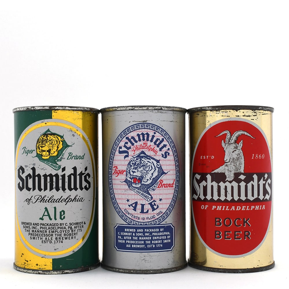 Schmidts Flat Tops Lot of 3 (1 of 6)