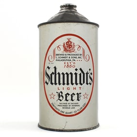 Schmidts Light Beer Quart Cone Top 219-4