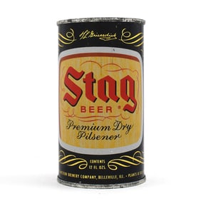 Stag Beer Premium Dry Pilsener Flat Top BELLEVILLE 135-19 SHARP