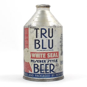 Tru Blue White Seal Pilsener Style Beer Crowntainer 199-16