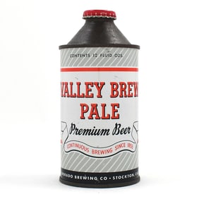 Valley Brew Pale Premium Beer Cone Top 188-11 CLEAN
