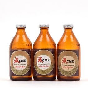 Acme Beer 1-Way Mini Bottles Lot of 3