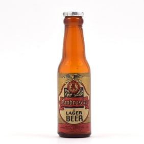 Ambrosia Lager Beer 1930s Mini Bottle Salt-Pepper Shaker