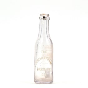 Indianapolis Brewing Pre-Prohibition Embossed Mini Bottle