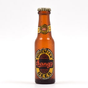 Langs Bohemian Beer 1930s Mini Bottle Salt-Pepper Shaker