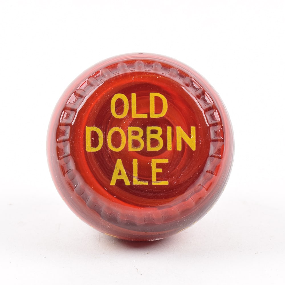 Old Dobbin Ale 1930s Newman Faucet Style Tap Knob ROOT BEER RED GLASS GORGEOUS: Brewer/Business Name: Erie Brewing Co., Erie, Pennsylvania Manufacturer/Plant: Newman-Pittsburgh Date of manufacture: