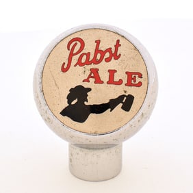 Pabst Ale 1930s Chrome Ball Tap Knob