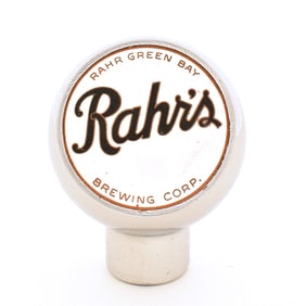 Rahrs 1930s Enameled  Chrome Ball Tap Knob