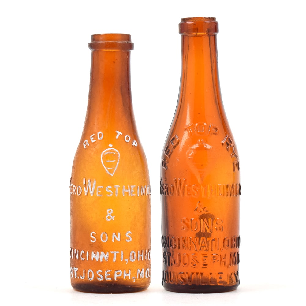 Red Top Rye Pre-Pro Embossed Mini Bottles Lot of 2 (1 of 13)