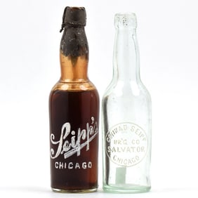Seipp Brewing Pre-Prohibition Mini Bottle Lot of 2