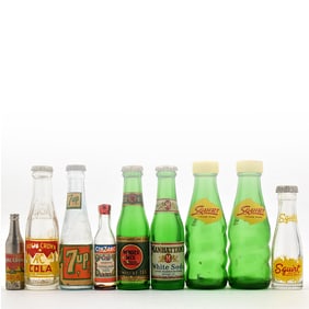 Soda and Mixer Mini Bottles Lot of 9 Items
