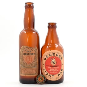 Genesee Ale 1930s Bottles Lot of 2