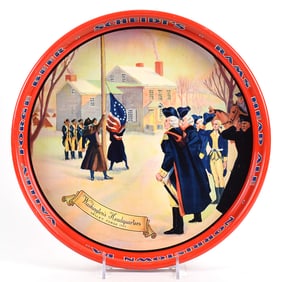 Adam Scheidt Valley Forge Beer 1950s 13-inch Serving Tray