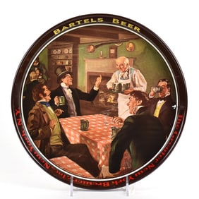 Bartels Beer 1930s Serving Tray GREATER NEW YORK