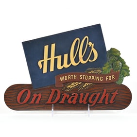 Hulls On Draught Worth Stopping For Composite Sign MINTY