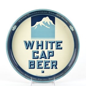 Largay Brewing White Cap Beer Tray RARE EXCEPTIONAL