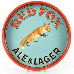 Red Fox Ale Lager Tray RARE EXCEPTIONAL