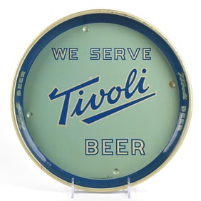 Tivoli Beer 1930s Dimpled Serving Tray