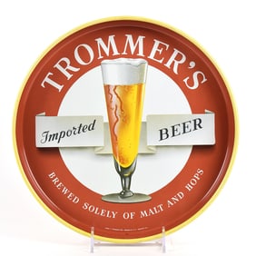 Trommers Beer 1940s 13-inch Serving Tray