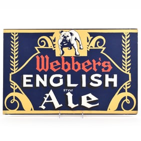 Webbers English Style Ale Cardboard Sign