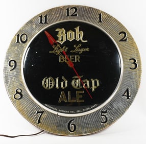 Boh Light Lager Old Tap Ale Advertising Clock SCARCE CLEAN