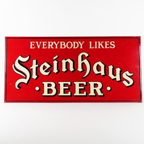 Steinhaus Beer Sign - Donaldson Art Sign Victor Brewing SCARCE