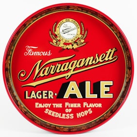 Narragansett Enjoy The Finer Flavor Lager Ale Tray MINTY