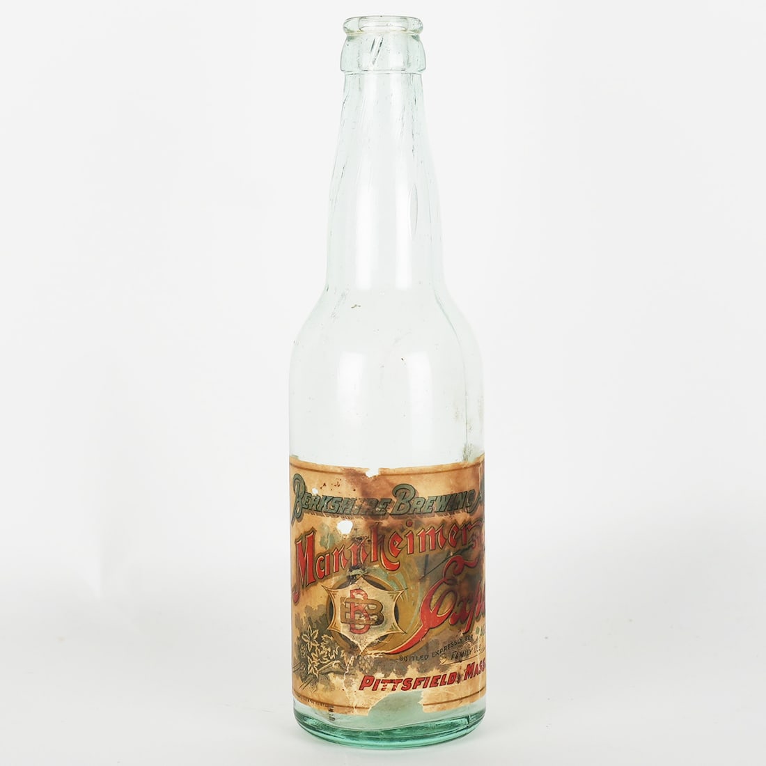 Manheimer Brewing Pre-Prohibition Bottle, Pittsfield, MA RARE (1 of 3)
