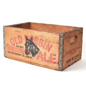 Old Dobbin Ale Koehler Beer 1940s Wood Crate