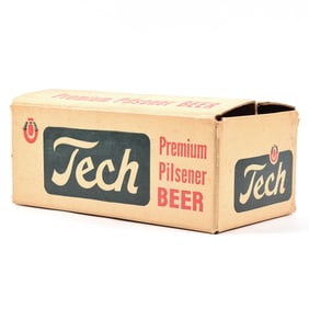 Tech Beer 1950s Cardboard Carton