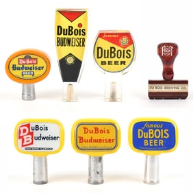 Du Bois Brewing Budweiser Tap Handles and Hand Stamp 7 Items