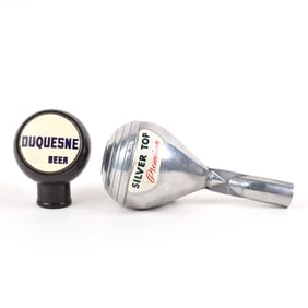 Duquesne Brewing Tap Handles SILVER TOP