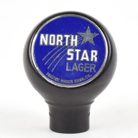 North Star Lager 1940s Ball Tap Knob MATHIE RUDER